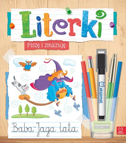 Okładka: Literki. Piszę i zmazuję