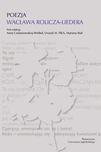 Okładka: Poezja Wacława Rolicza-Liedera