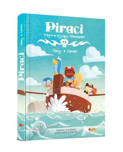 Okładka: Komiks paragrafowy. Piraci - Klątwa Wyspy Shukanet