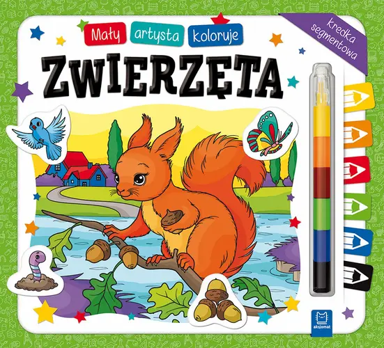 Okładka: Mały artysta koloruje zwierzęta