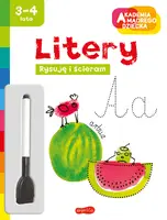 Okładka: Litery. Akademia mądrego dziecka. Rysuję i ścieram