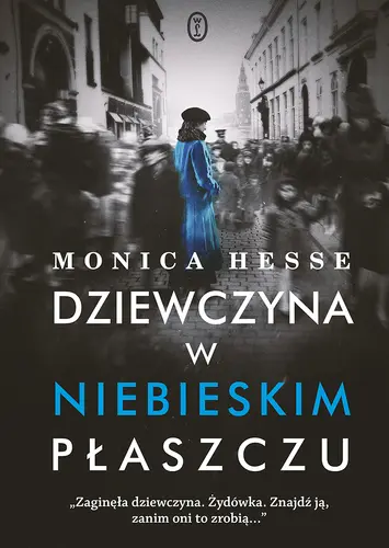 Okładka: Dziewczyna w niebieskim płaszczu