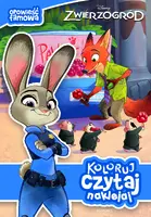 Okładka: Koloruj, czytaj, naklejaj. Zwierzogród