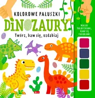 Okładka: Dinozaury. Kolorowe paluszki
