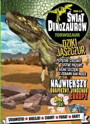 Okładka: Świat Dinozaurów cz. 34 TORWOZAUR