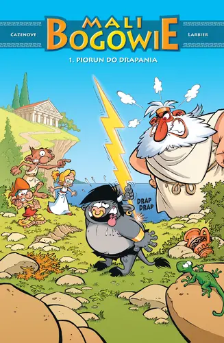 Okładka: Mali Bogowie. Tom 1. Piorun do drapania