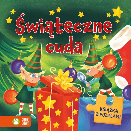 Okładka: Świąteczne cuda. Książka z puzzlami