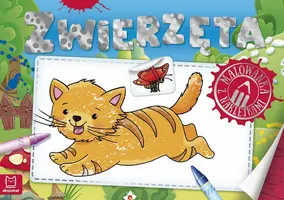 Okładka: Zwierzęta. Malowanka z naklejkami