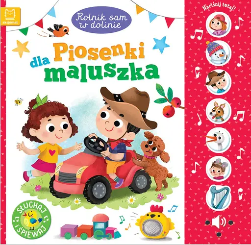 Okładka: Rolnik sam w dolinie. Piosenki dla maluszka. Słuchaj i śpiewaj!