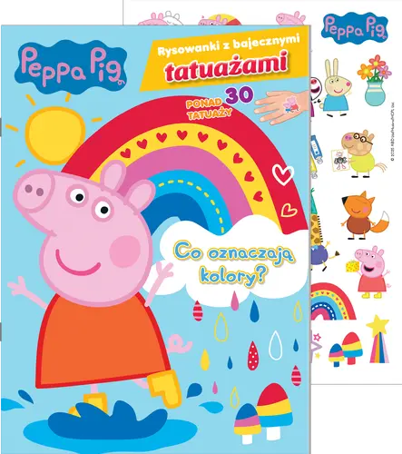 Okładka: Peppa Pig. Rysowanki z bajecznymi tatuażami