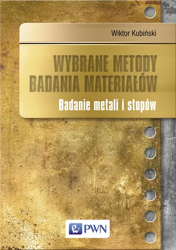 Okładka: Wybrane metody badania materiałów
