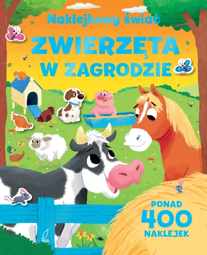Okładka: Zwierzęta w zagrodzie. NAKLEJKOWY ŚWIAT