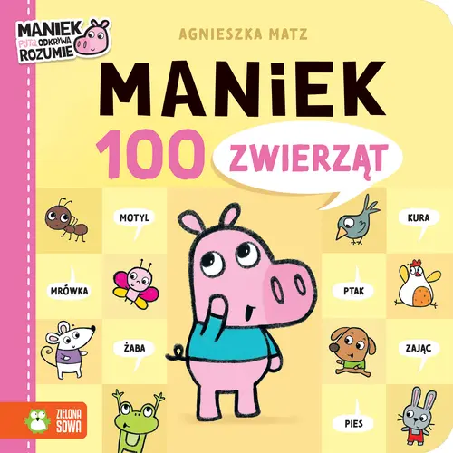Okładka: Maniek. 100 zwierząt