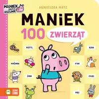 Okładka: Maniek. 100 zwierząt