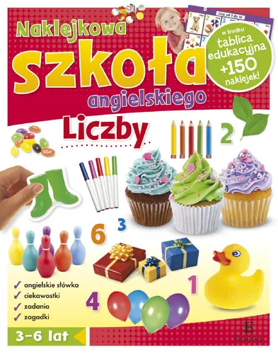 Okładka: Naklejkowa szkoła angielskiego. Moje liczby.