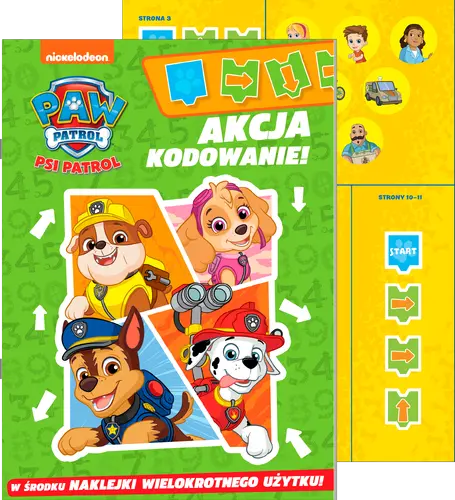 Okładka: Psi Patrol. Nauka kodowania cz. 1 Akcja Kodowanie