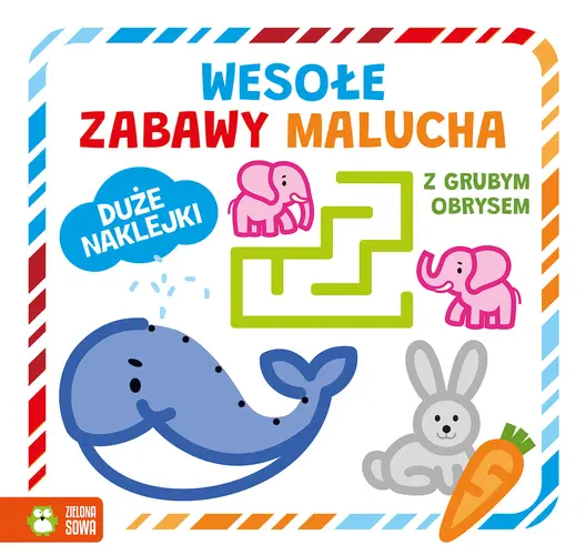 Okładka: Wesołe zabawy malucha z grubym obrysem