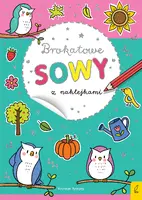 Okładka: Brokatowe sowy z naklejkami