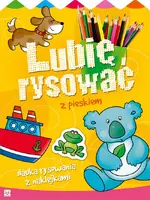 Okładka: Lubię rysować z pieskiem. Nauka rysowania z naklejkami.