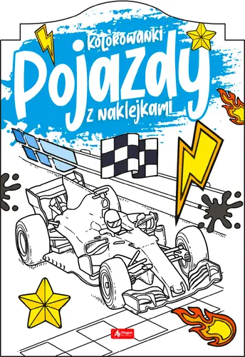 Okładka: Pojazdy. Kolorowanka z naklejkami