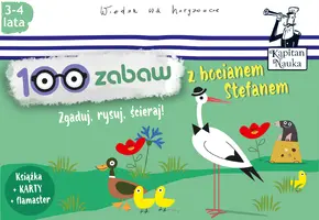 Okładka: 100 zabaw z bocianem Stefanem
