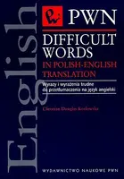 Okładka: Difficult words in polish-english