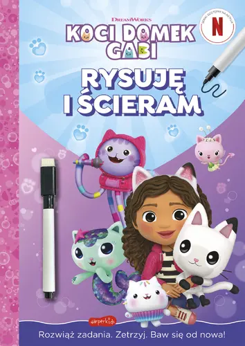 Okładka: Koci Domek Gabi. Rysuję i ścieram