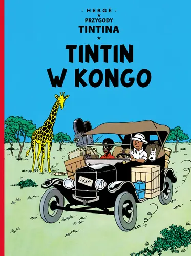 Okładka: Tintin w Kongo, tom 2. Przygody Tintina