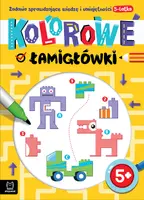 Okładka: Kolorowe łamigłówki. Zadania sprawdzające wiedzę i umiejętności 5-latka