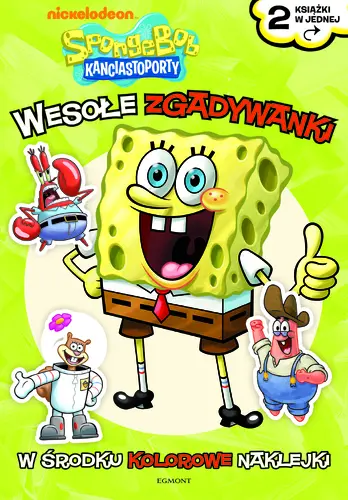 Okładka: Wesołe Zgadywanki. Sponge Bob Kanciastoporty.