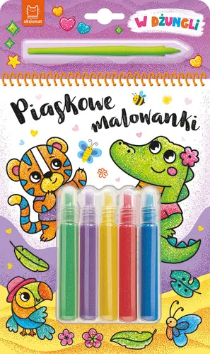 Okładka: Piaskowe malowanki. W dżungli