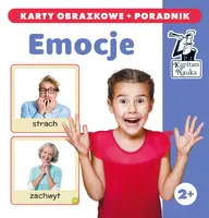 Okładka: Emocje. Karty obrazkowe + poradnik. Kapitan Nauka