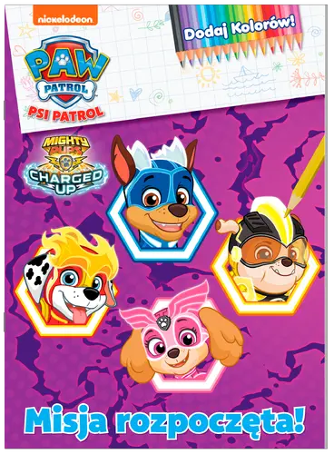 Okładka: Psi Patrol. Dodaj kolorów! Barwne przygody piesków