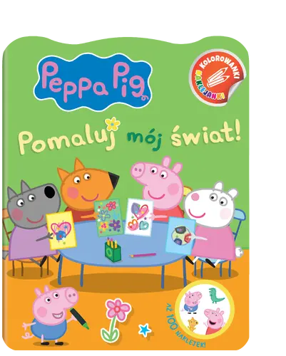 Okładka: Peppa Pig. Kolorowanki Naklejanki. Pomaluj mój świat!