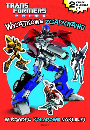 Okładka: Wesołe Zgadywanki. Transformers Prime.