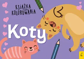 Okładka: Książka do kolorowania. Koty