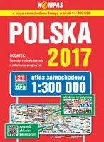 Okładka: Atlas samochodowy Polska 2017 1:300 000