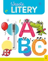 Okładka: Wesoła nauka. Wesołe litery. Flamaster suchościeralny