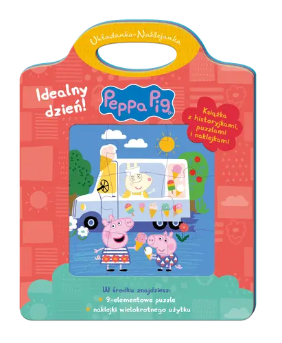 Okładka: Peppa Pig. Układanka-Naklejanka. Idealny dzień