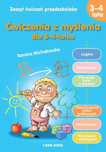 Okładka: Ćwiczenia z myślenia dla 3-4-latka