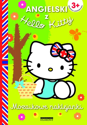 Okładka: Mozaikowe naklejanki. Zielone. Hello Kitty.