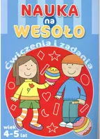 Okładka: Nauka na wesoło. Ćwiczenia i zadania. Wiek 4-5 lat