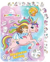 Okładka: Moje Jednorożce. Kolorowanki - naklejanki cz. 2 Magiczne barwy