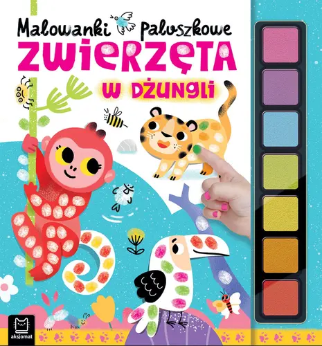 Okładka: Malowanki paluszkowe. Zwierzęta w dżungli