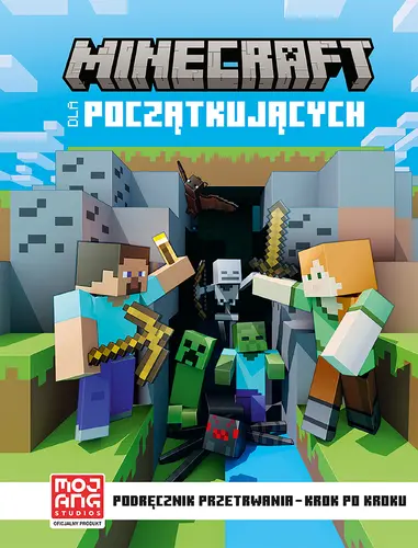 Okładka: Minecraft dla początkujących. Podręcznik przetrwania- krok po kroku