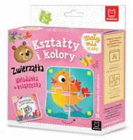 Okładka: Mały miś to lubi! Kształty i kolory. Zwierzątka. Układanka + książeczka