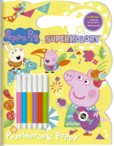 Okładka: Peppa Pig. SUPERKOLORY cz. 5 Przebieranki Peppy