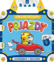 Okładka: Książeczka-skrzyneczka. Pojazdy. Kolorowanka z naklejkami