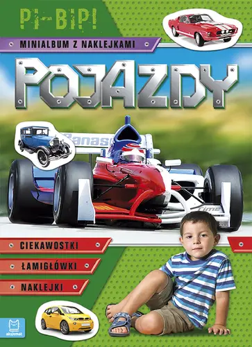 Okładka: Pojazdy. Pi-bip! Minialbum z naklejkami (zielone)