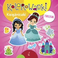 Okładka: Kolorowanki z naklejkami. Księżniczki